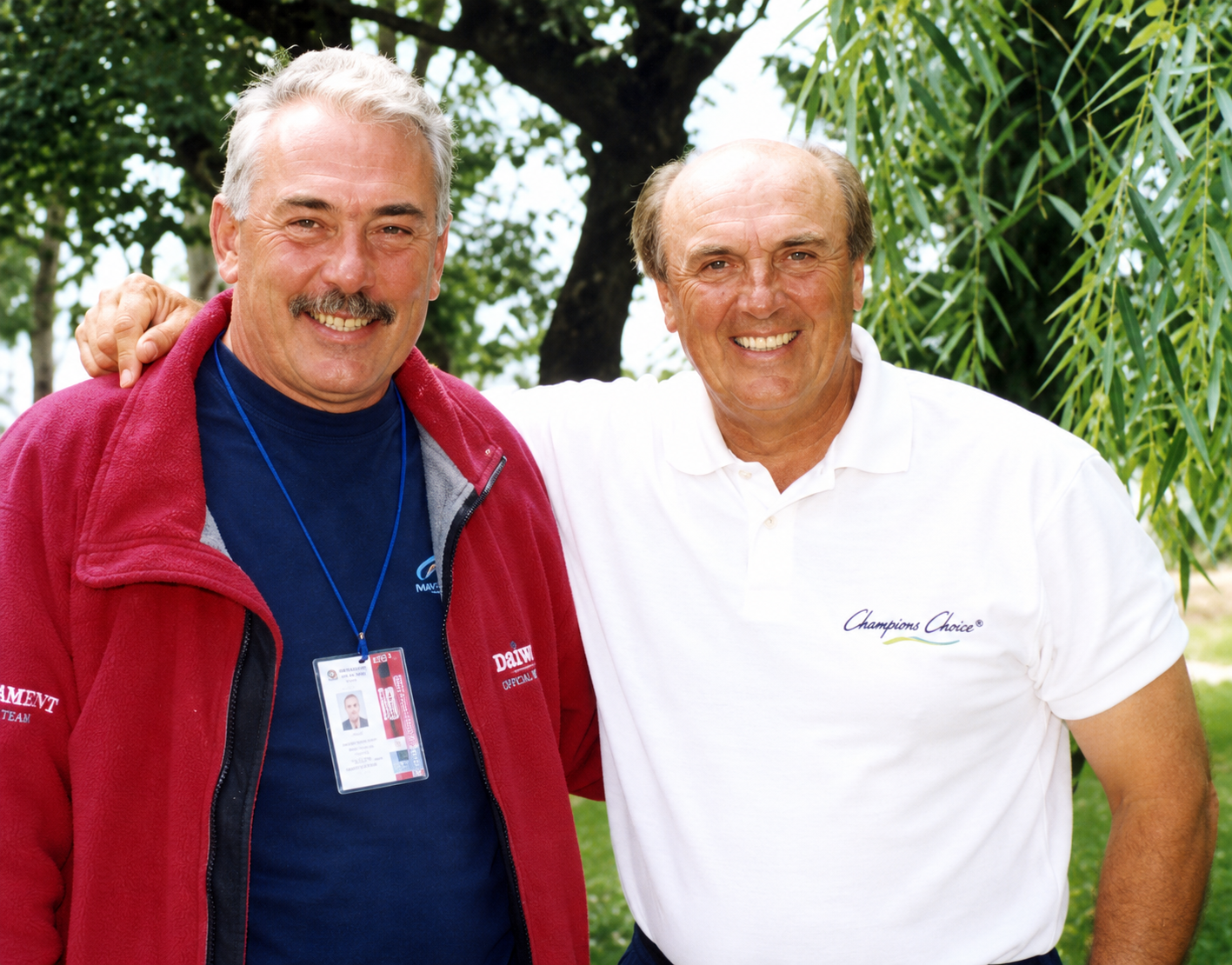 Clive Branson with Bob Nudd MBE