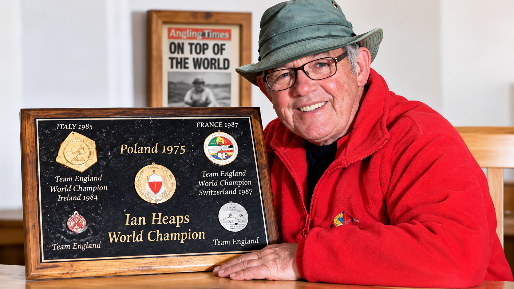 Ian Heaps in later years with a championship tribute
